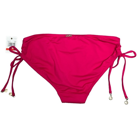 NWT Anne Cole Bikini Bottoms XS Berry Side Tie X-Small - Picture 4 of 11